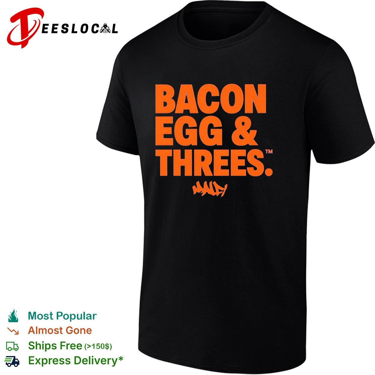 Jalen Brunson Karl-Anthony Towns New York Knicks NBA Bacon Egg and Threes shirt