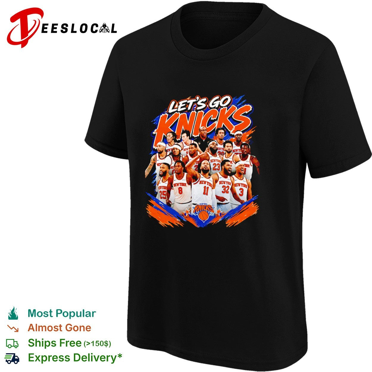 Jalen Brunson Karl Anthony Towns New York Knicks NBA Let’s Go Knicks shirt