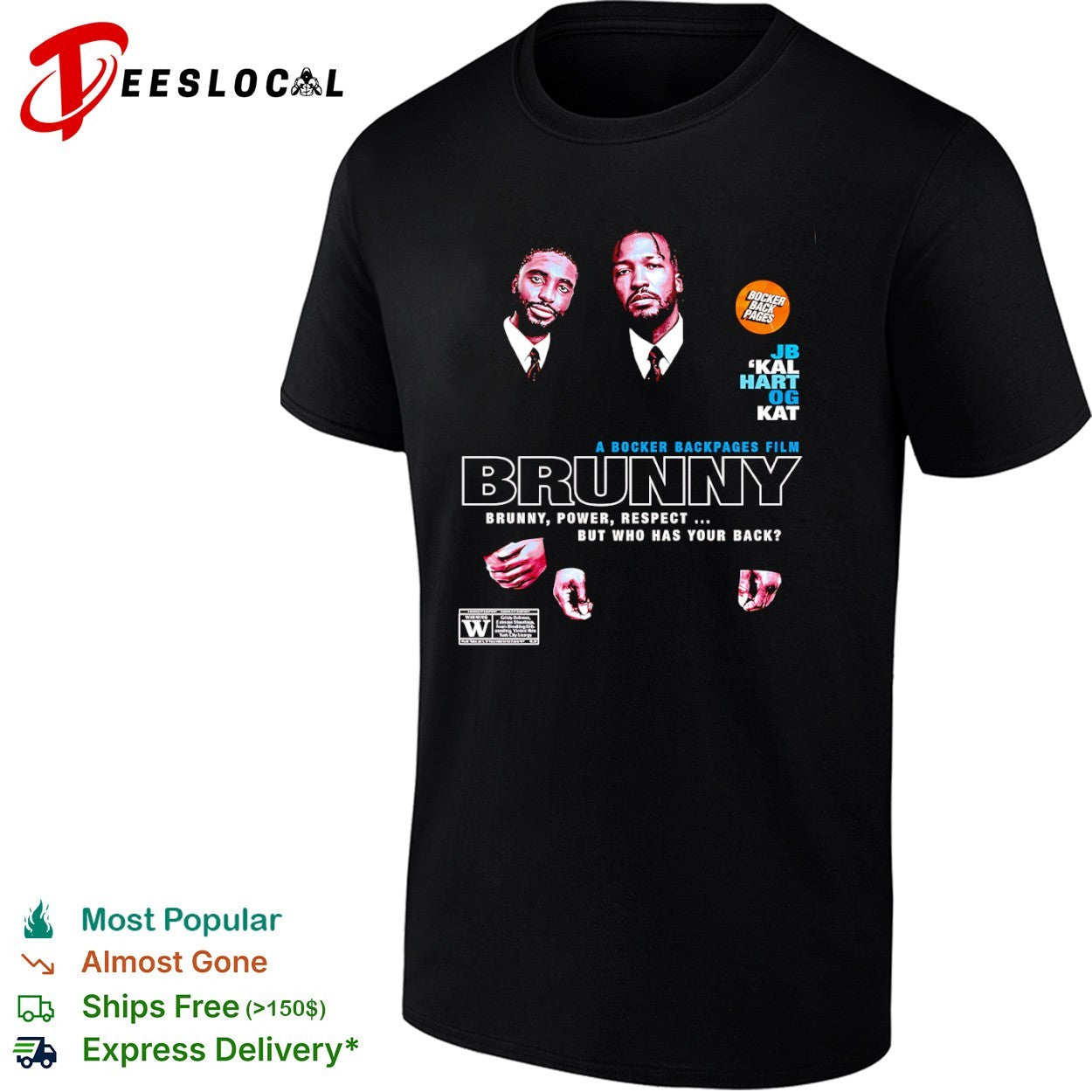 Jalen Brunson Karl Anthony Towns New York Knicks NBA a bocker backpages film Brunny shirt