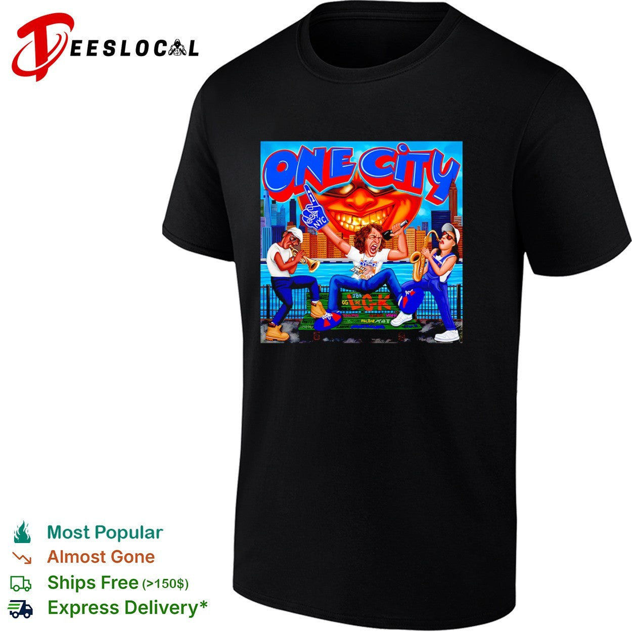 Jalen Brunson Karl Anthony Towns New York Knicks One City caricature shirt