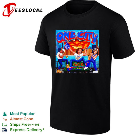 Jalen Brunson Karl Anthony Towns New York Knicks One City caricature shirt