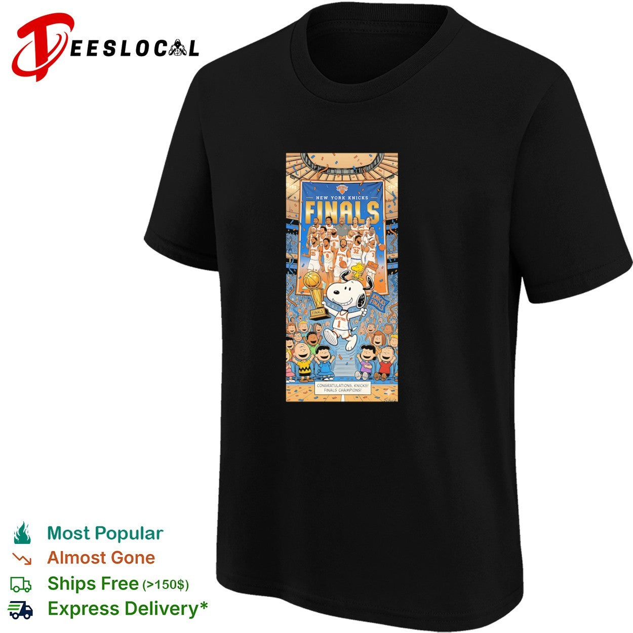 Jalen Brunson Karl-Anthony Towns New York Knicks Peanuts Snoopy Finals shirt
