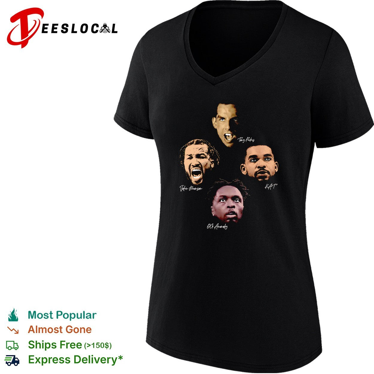 Jalen Brunson Karl Anthony Towns OG Anunoby Tony Perkis New York Knicks NBA shirt