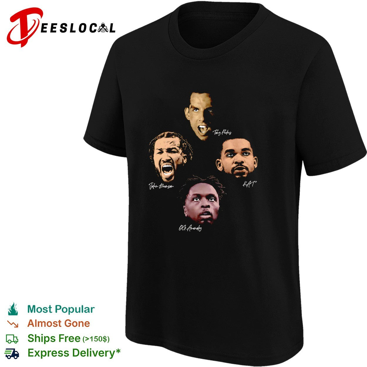 Jalen Brunson Karl Anthony Towns OG Anunoby Tony Perkis New York Knicks NBA shirt
