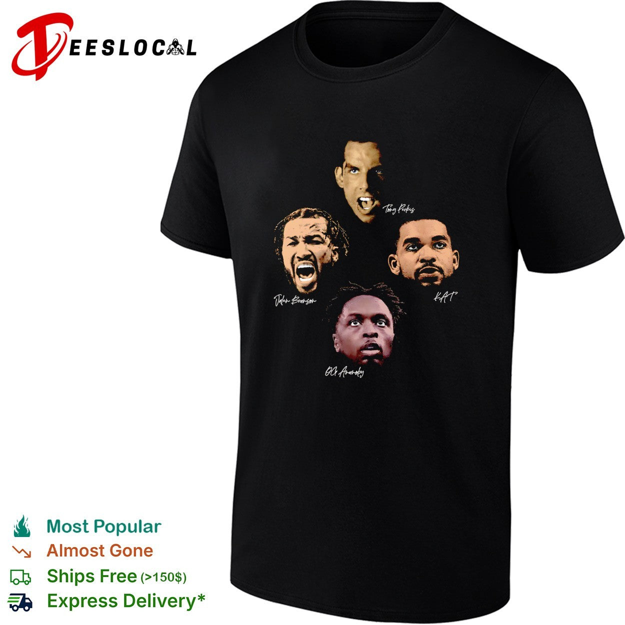 Jalen Brunson Karl Anthony Towns OG Anunoby Tony Perkis New York Knicks NBA shirt