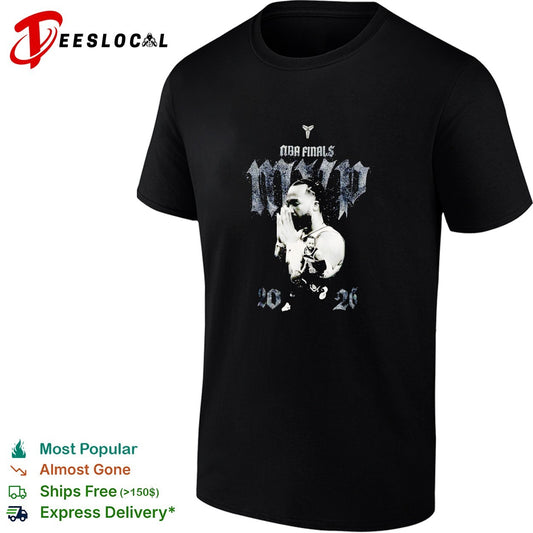 Jalen Brunson NBA Finals MVP 2026 praying hands monochrome photo poster shirt