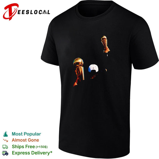 Jalen Brunson NY Knicks champion gold trophies shirt