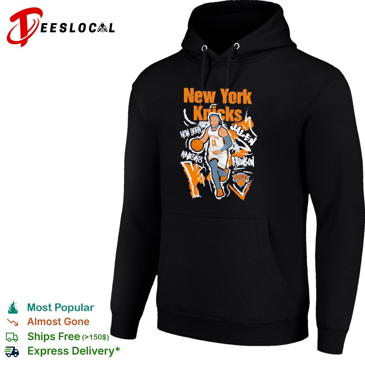 Jalen Brunson New York Knicks 11 dribbling shirt