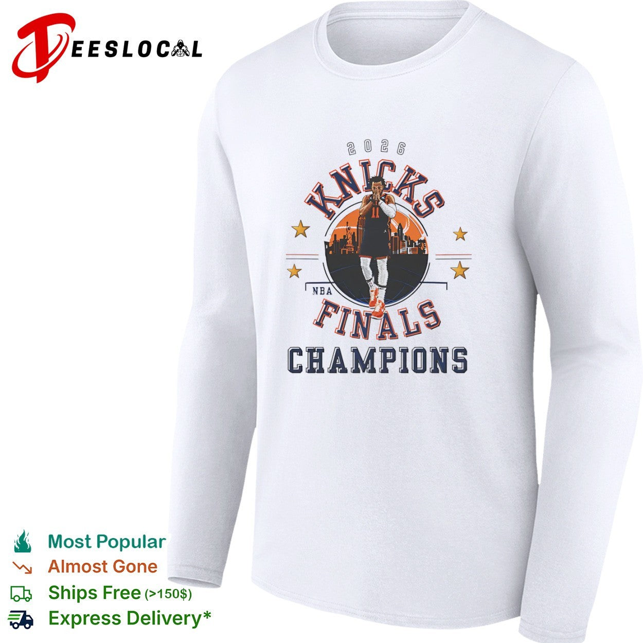 Jalen Brunson New York Knicks 2026 NBA Finals Champions shirt