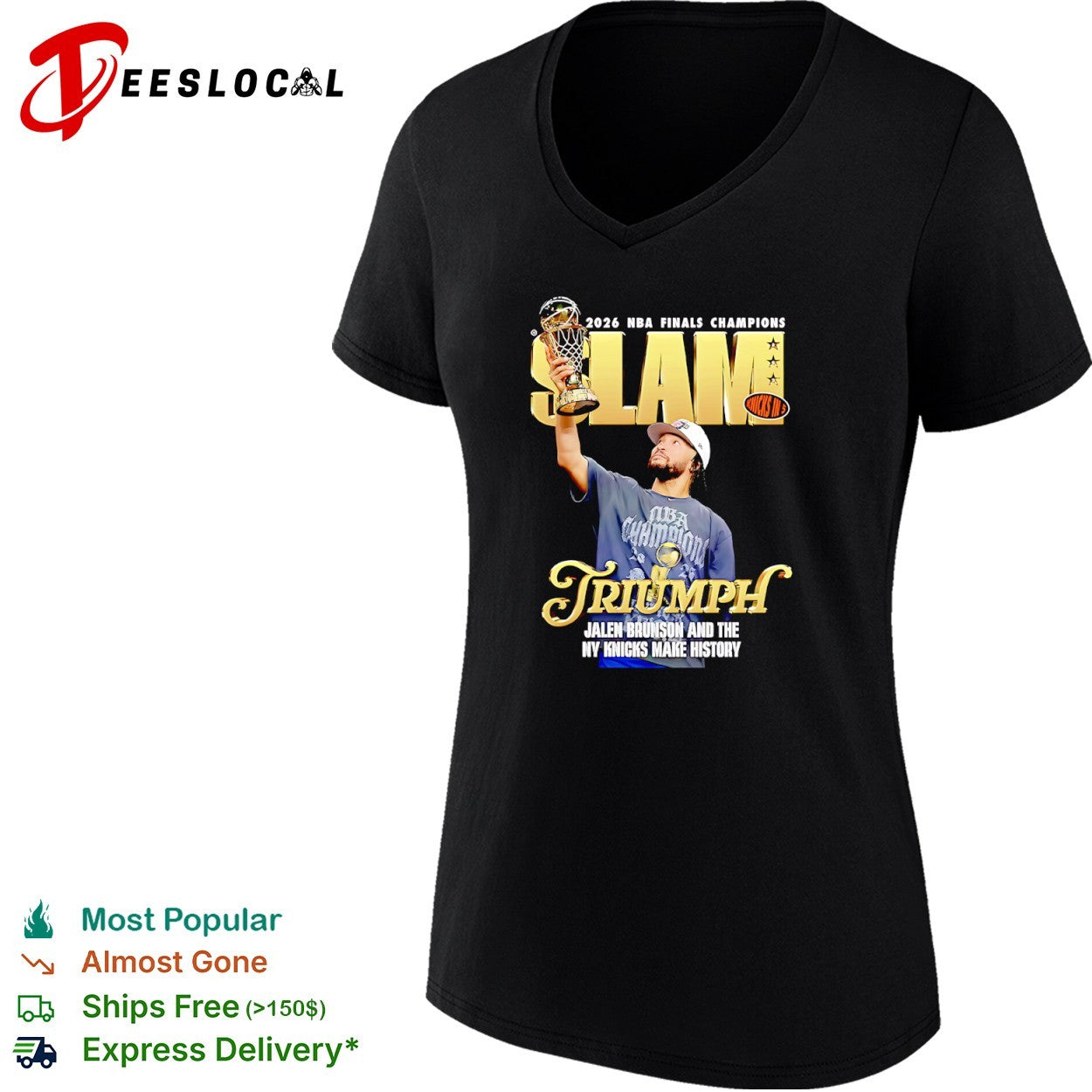 Jalen Brunson New York Knicks 2026 NBA Finals Champions SLAM Cover shirt