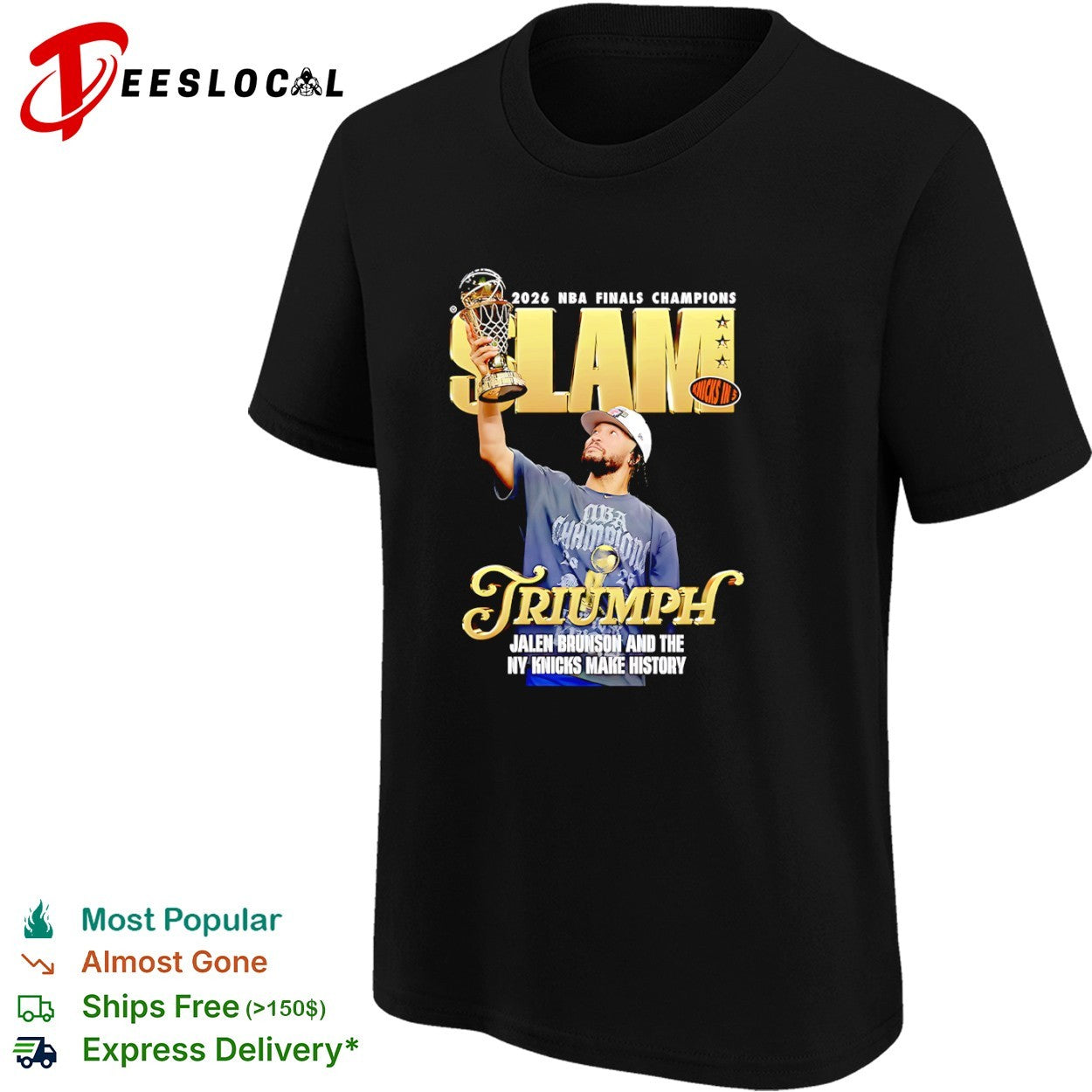 Jalen Brunson New York Knicks 2026 NBA Finals Champions SLAM Cover shirt
