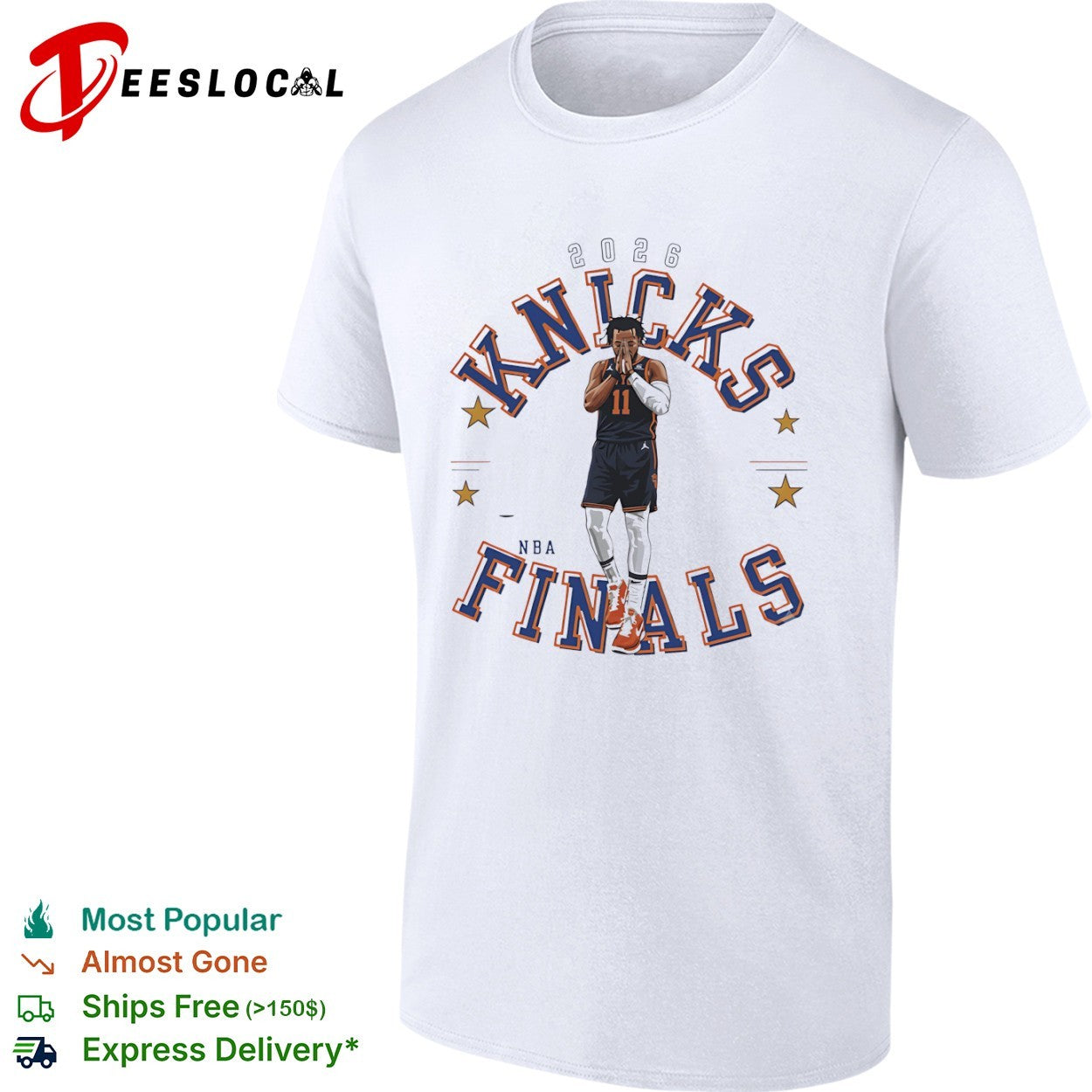 Jalen Brunson New York Knicks 2026 NBA Finals basketball shirt