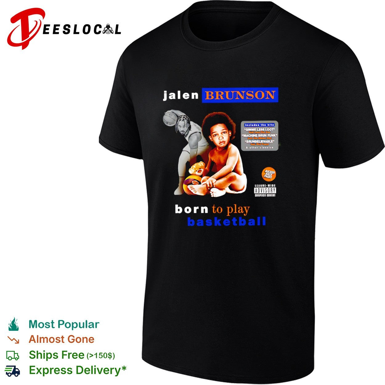 Jalen Brunson New York Knicks Born to Play Basketball Shirt