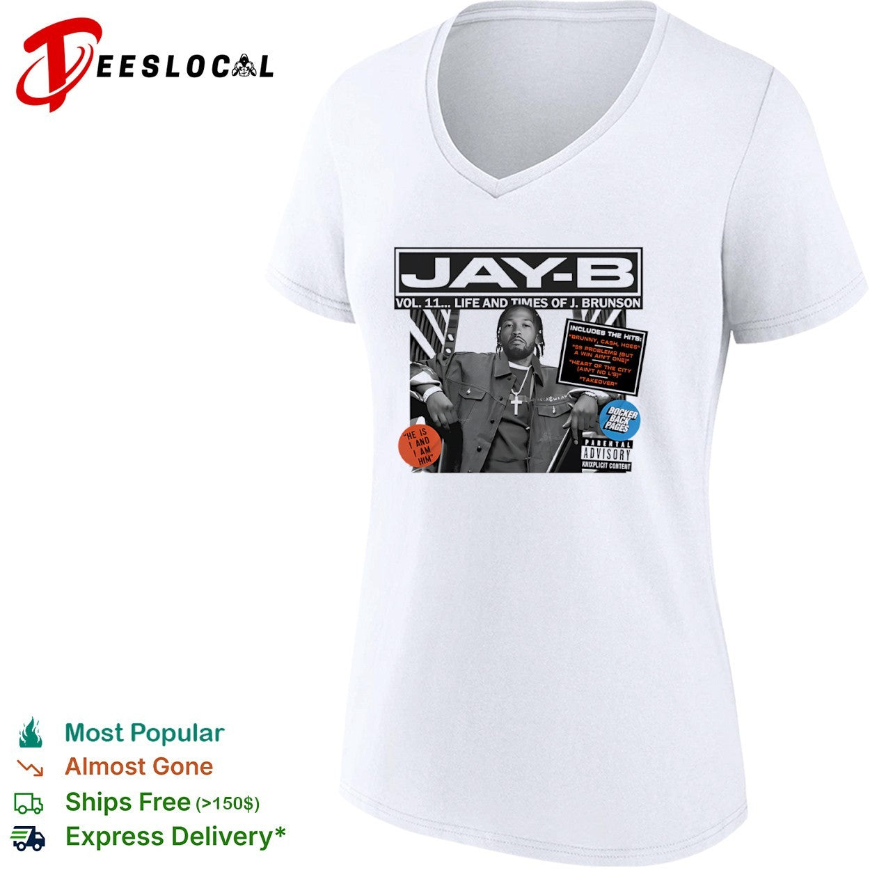 Jalen Brunson New York Knicks JAY B Vol 11 Life and Times of J Brunson shirt