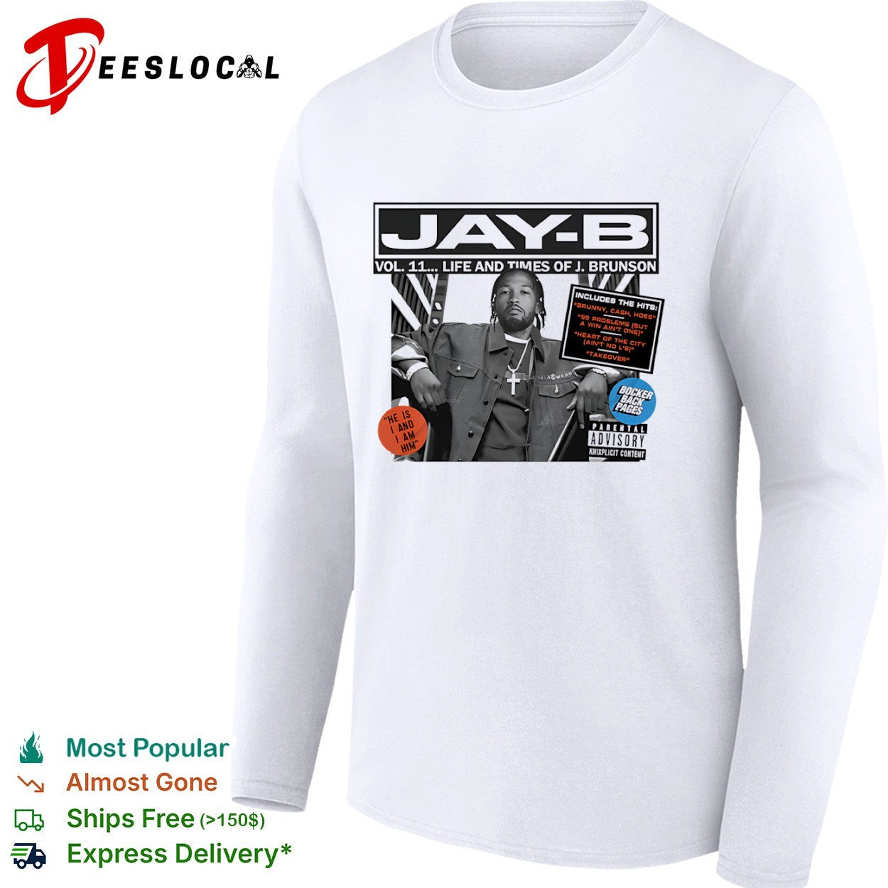 Jalen Brunson New York Knicks JAY B Vol 11 Life and Times of J Brunson shirt