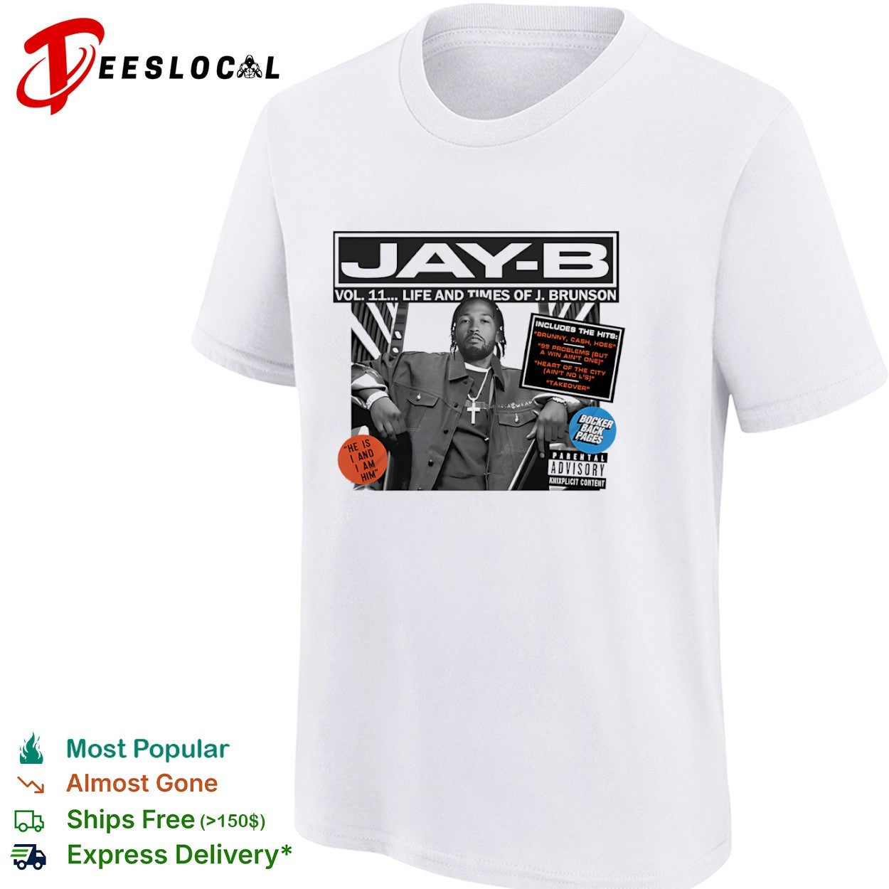 Jalen Brunson New York Knicks JAY B Vol 11 Life and Times of J Brunson shirt