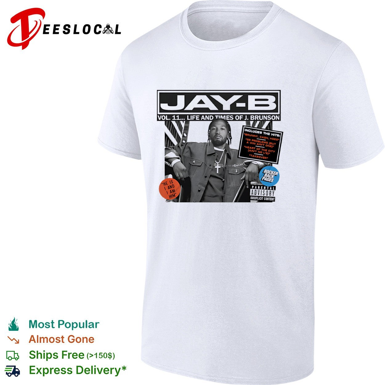Jalen Brunson New York Knicks JAY B Vol 11 Life and Times of J Brunson shirt