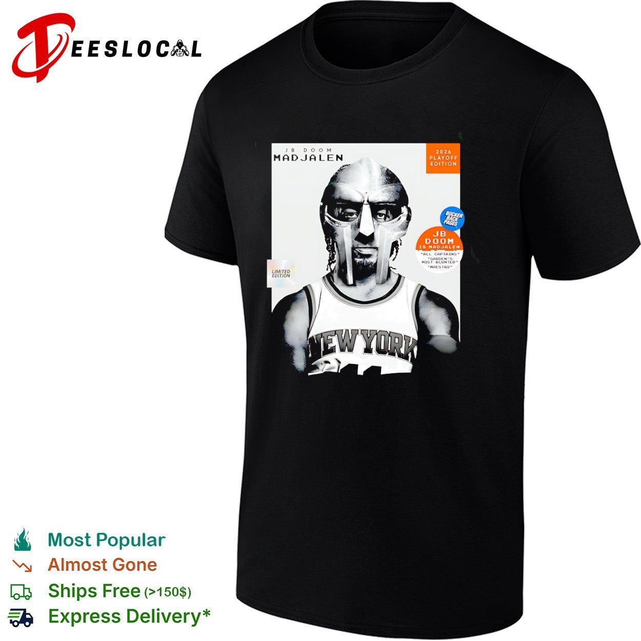 Jalen Brunson New York Knicks JB Doom Madjalen 2026 Playoff shirt