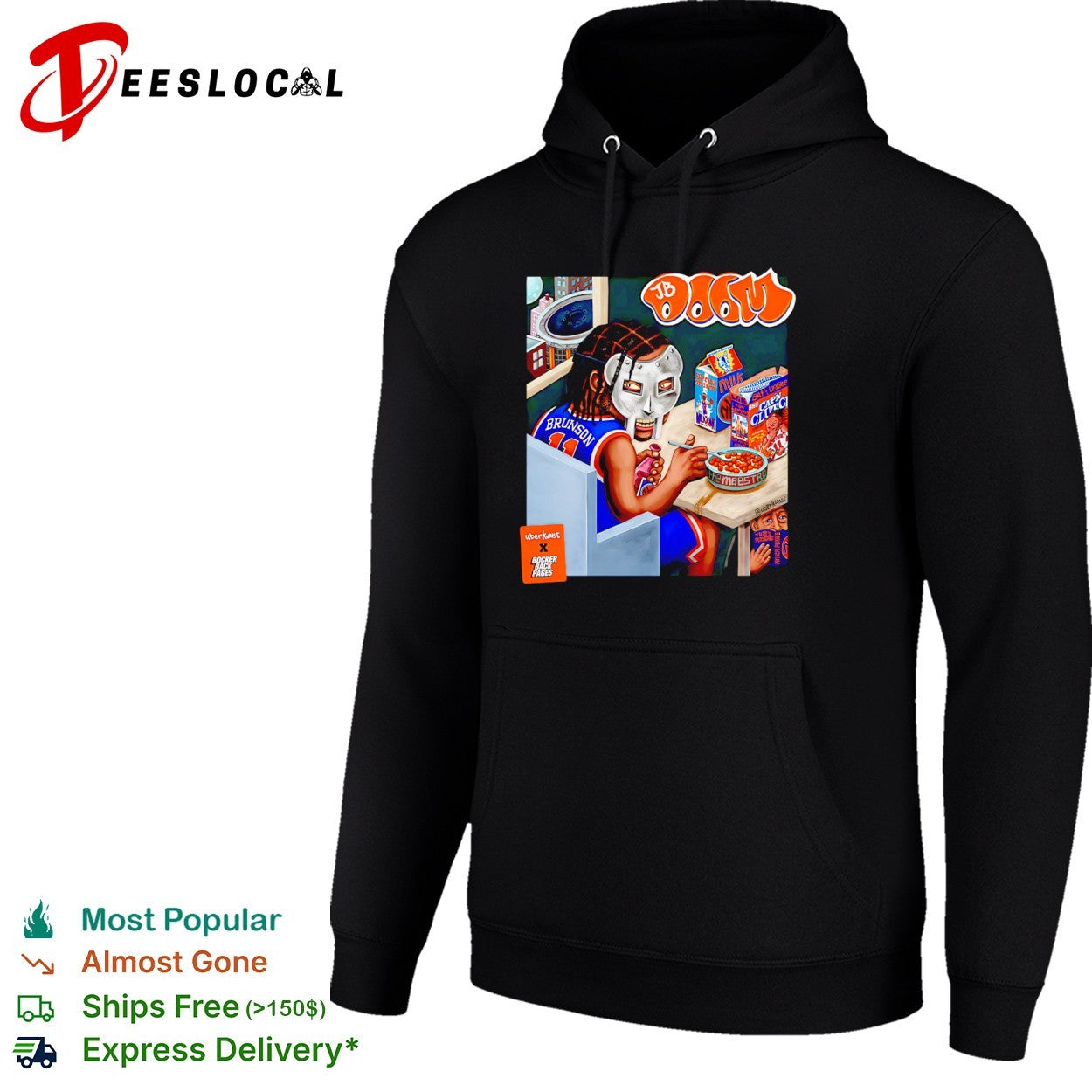 Jalen Brunson New York Knicks JB Doom Madvillainy Parody Capn Clutch Basketball shirt