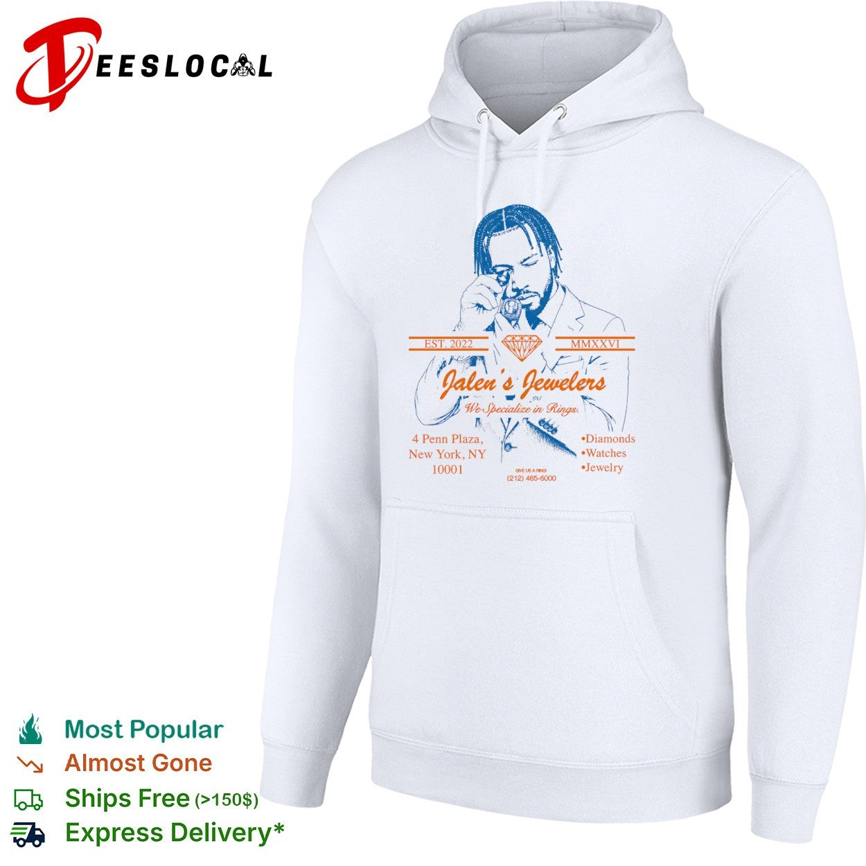 Jalen Brunson New York Knicks Jalen’s Jewelers We Specialize in Rings shirt