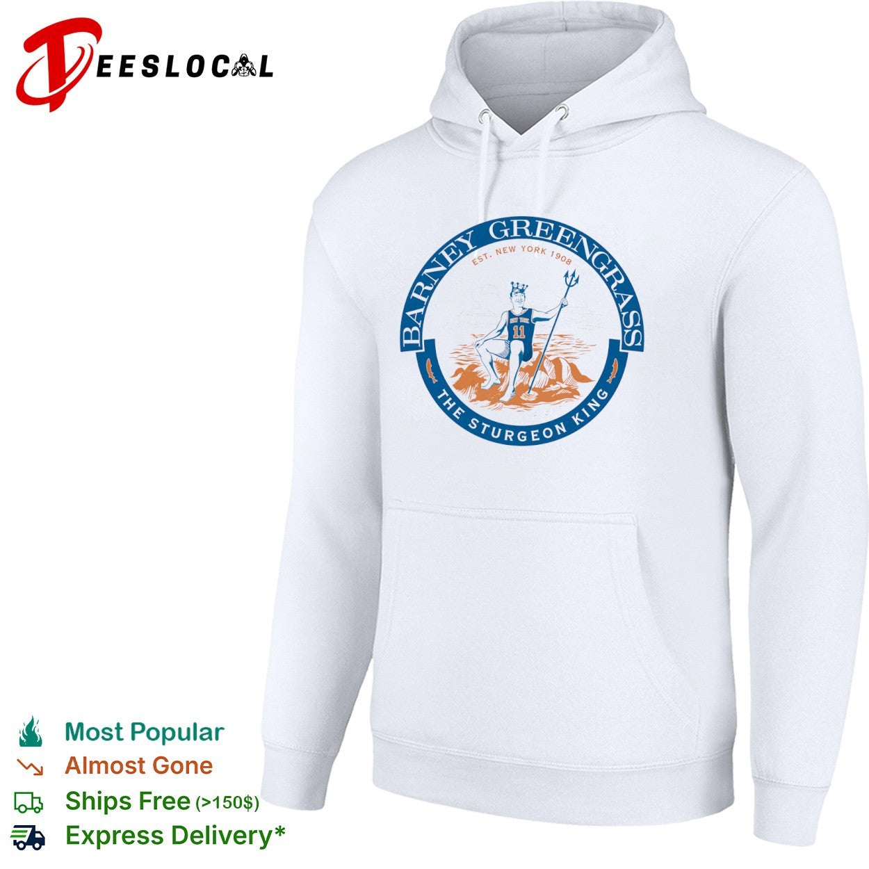 Jalen Brunson New York Knicks NBA Barney Greengrass the Sturgeon King est 1908 shirt