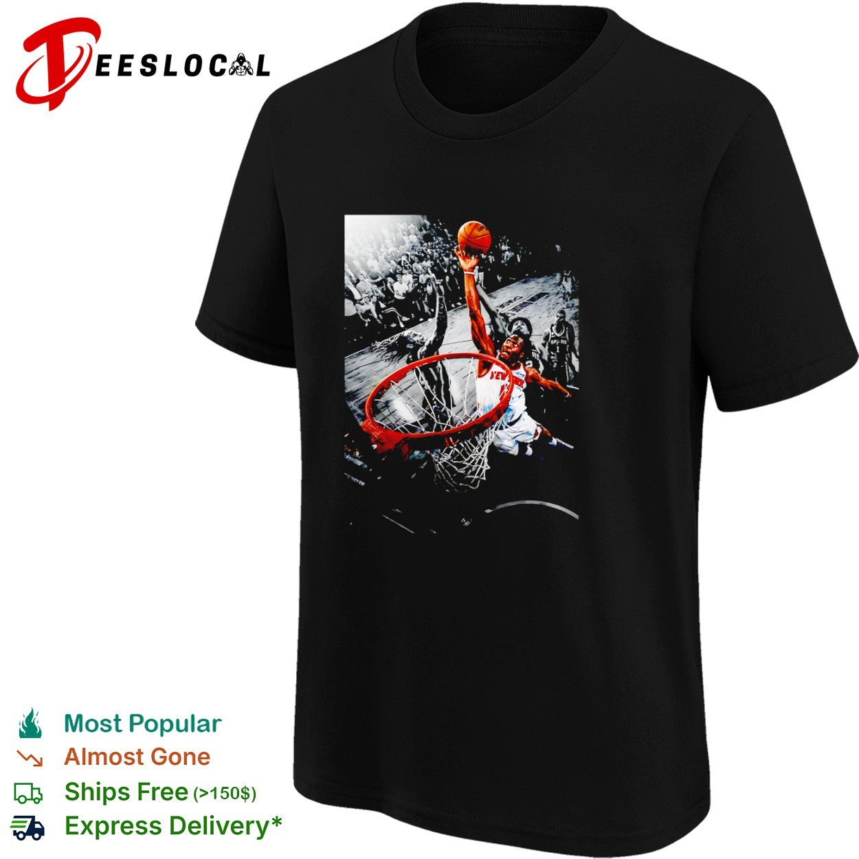 Jalen Brunson New York Knicks NBA Basketball Slam Dunk shirt