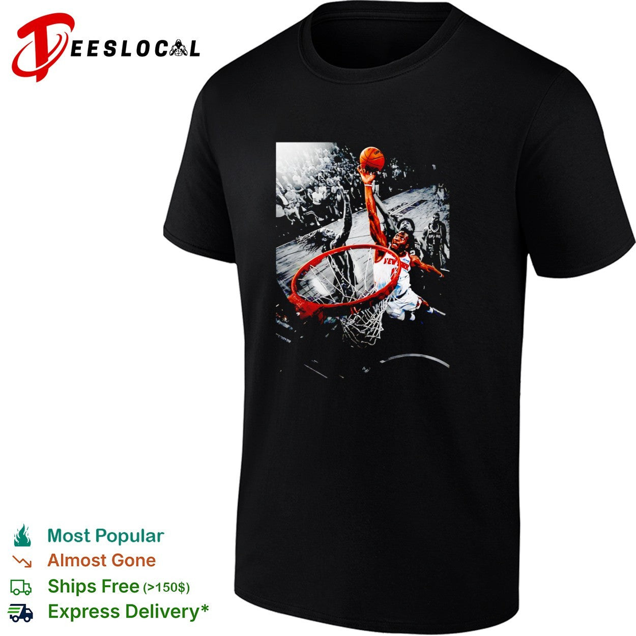 Jalen Brunson New York Knicks NBA Basketball Slam Dunk shirt