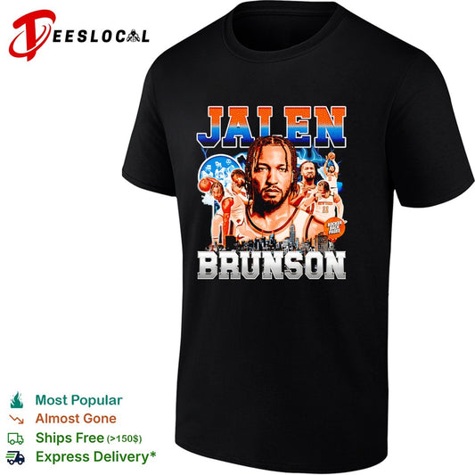 Jalen Brunson New York Knicks NBA Bocker Back Pages shirt