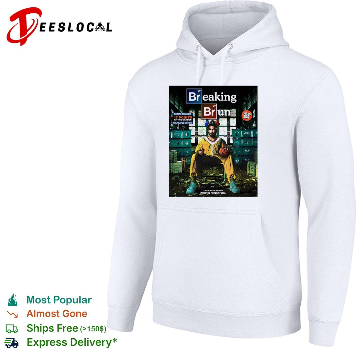 Jalen Brunson New York Knicks NBA Breaking Bad 47 Points at the Garden shirt