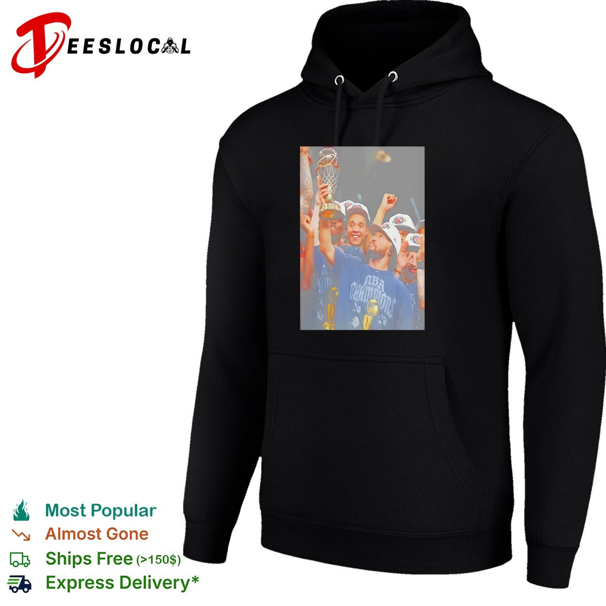 Jalen Brunson New York Knicks NBA Champions trophy celebration victory photo shirt