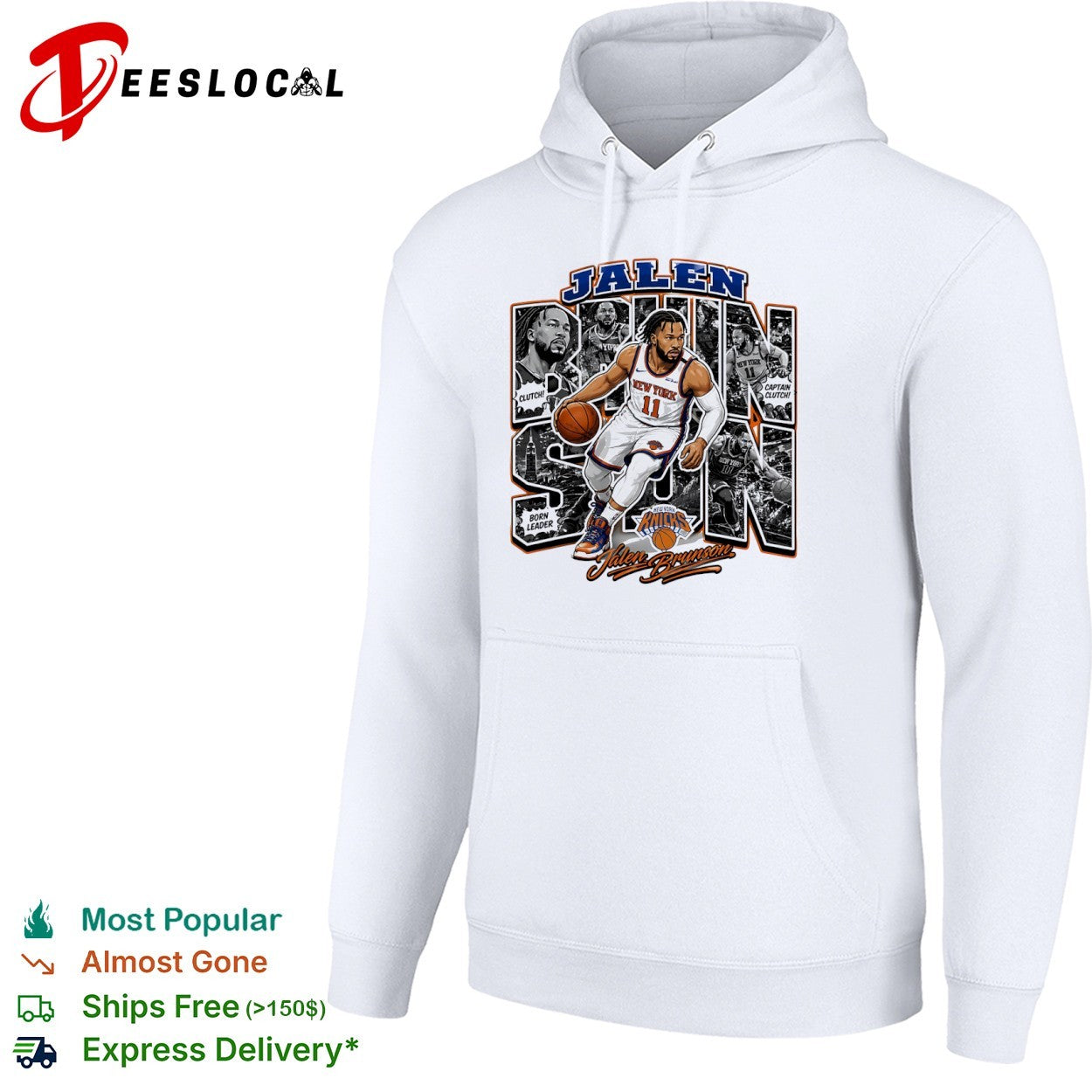 Jalen Brunson New York Knicks NBA Clutch Born Leader Captain Clutch Player shirt