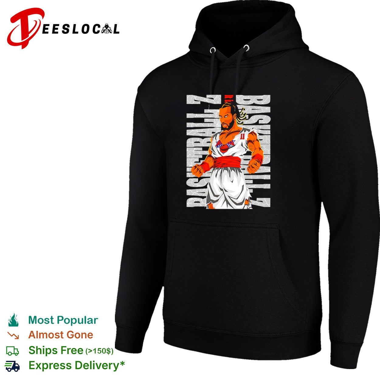 Jalen Brunson New York Knicks NBA Dragon Ball Z Super Saiyan Basketball Shirt