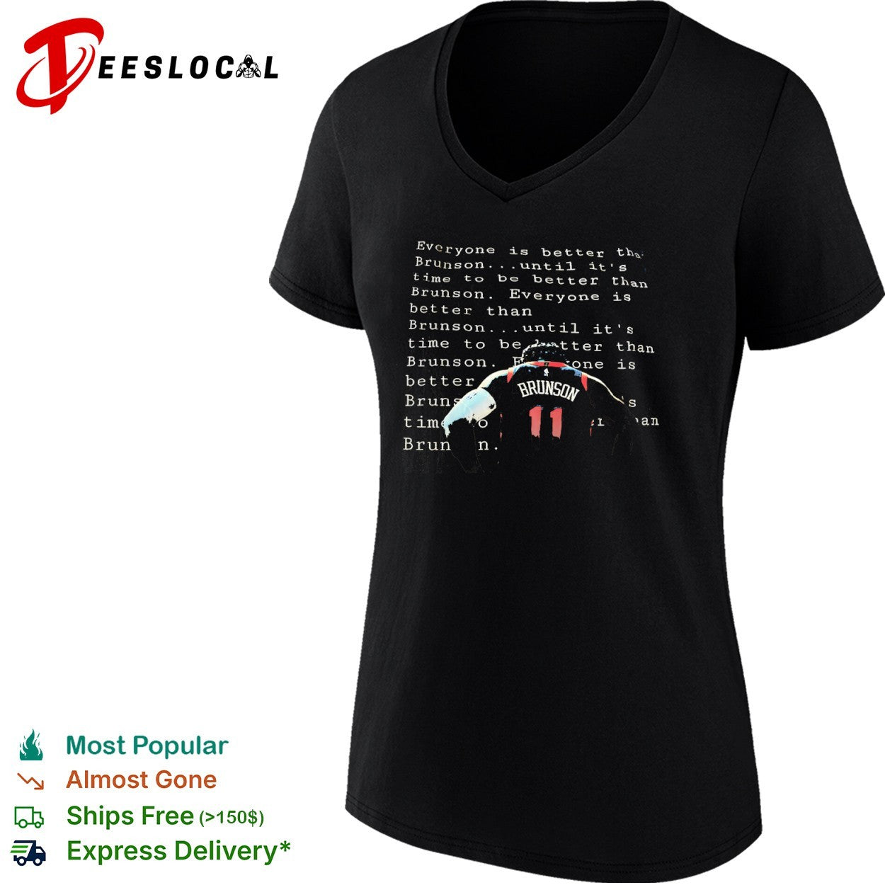 Jalen Brunson New York Knicks NBA Everyone is better than until it is time to shirt