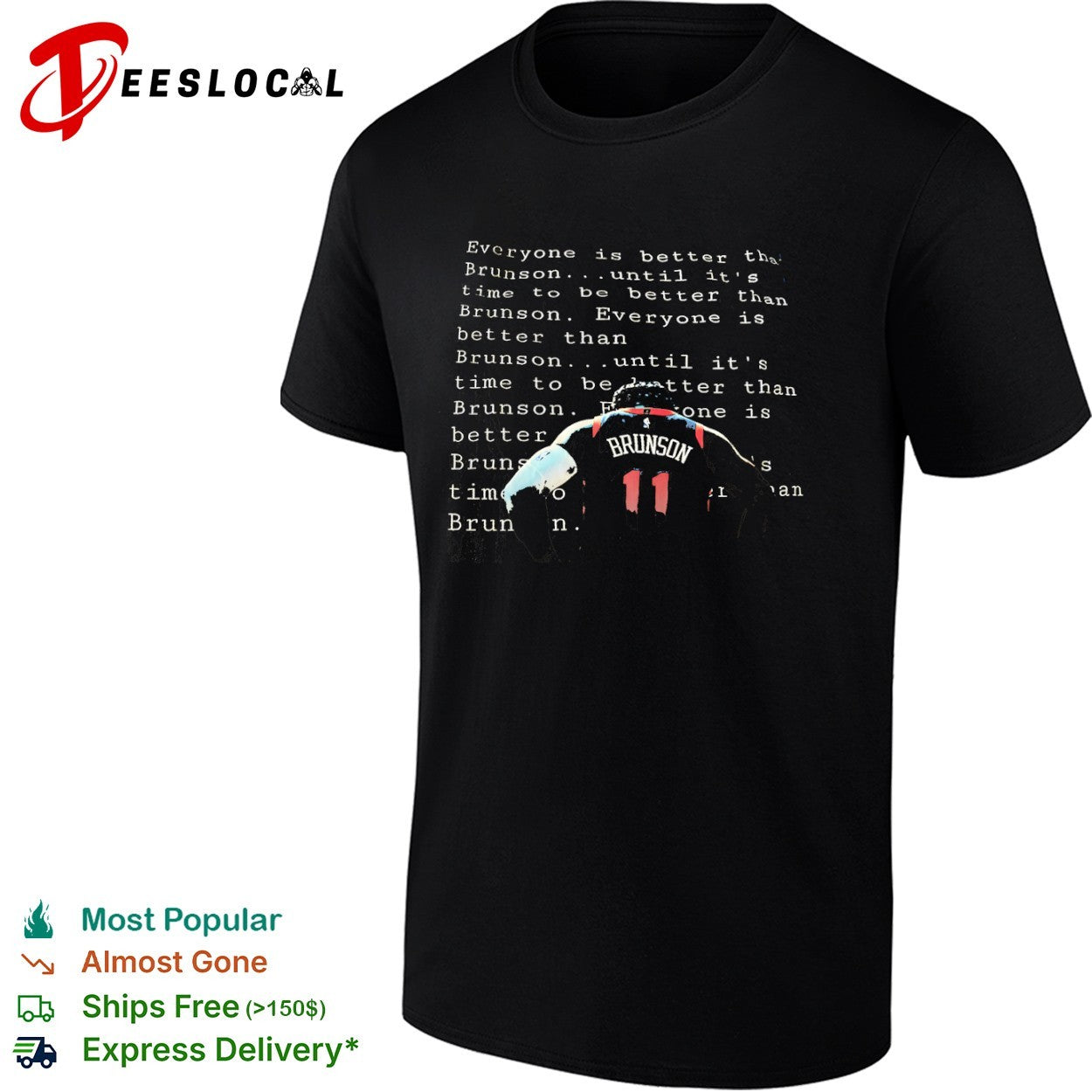 Jalen Brunson New York Knicks NBA Everyone is better than until it is time to shirt