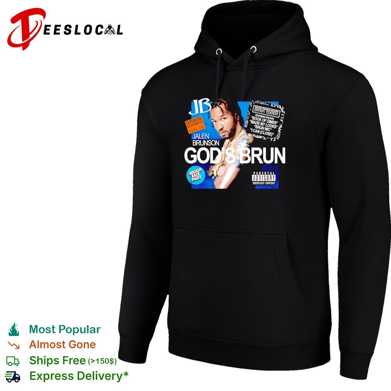 Jalen Brunson New York Knicks NBA Gods Brun Book of Dimes Made My Looks shirt