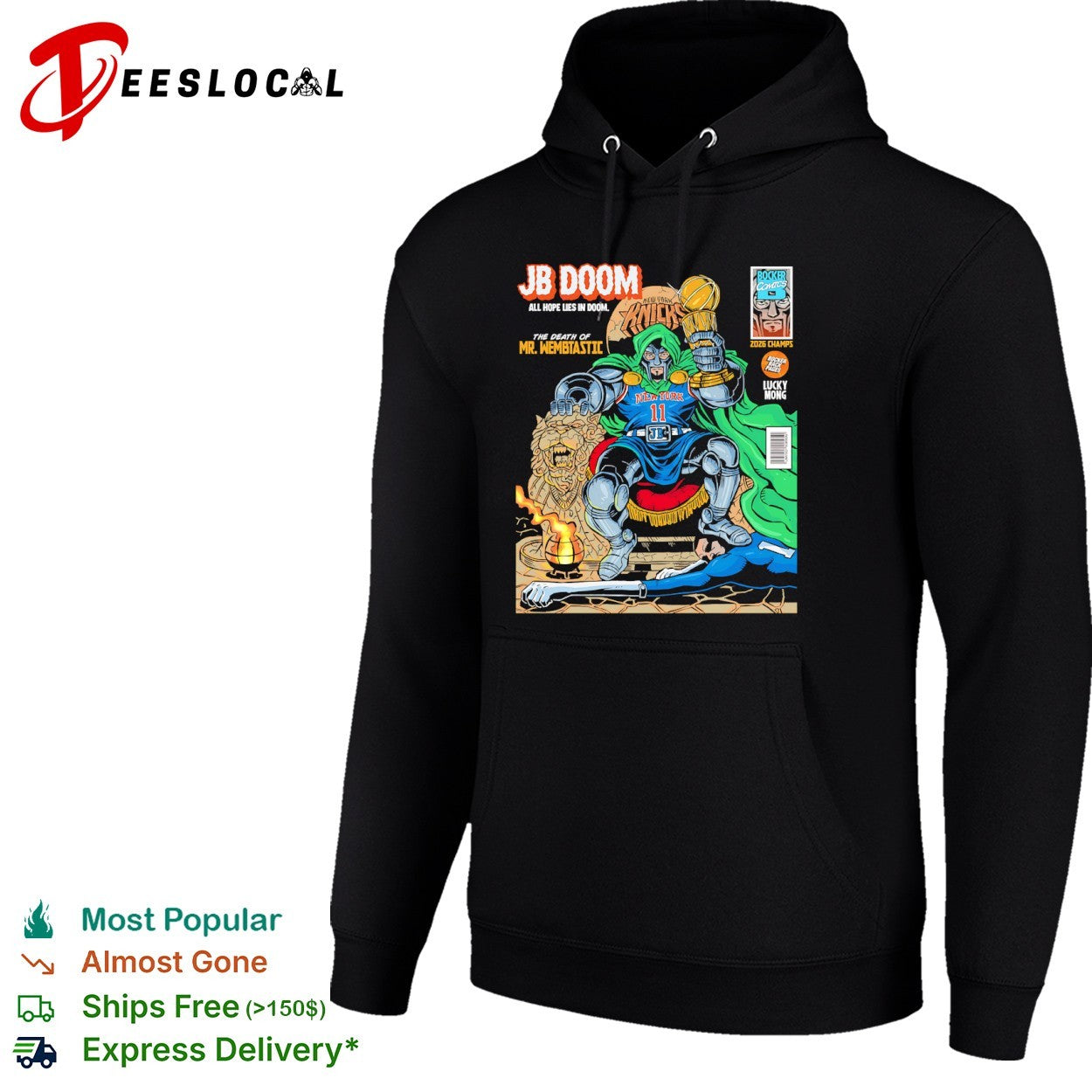 Jalen Brunson New York Knicks NBA JB Doom Death of Mr Wembtastic shirt