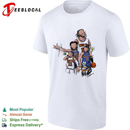 Jalen Brunson New York Knicks NBA Jamfee flower basketball shirt