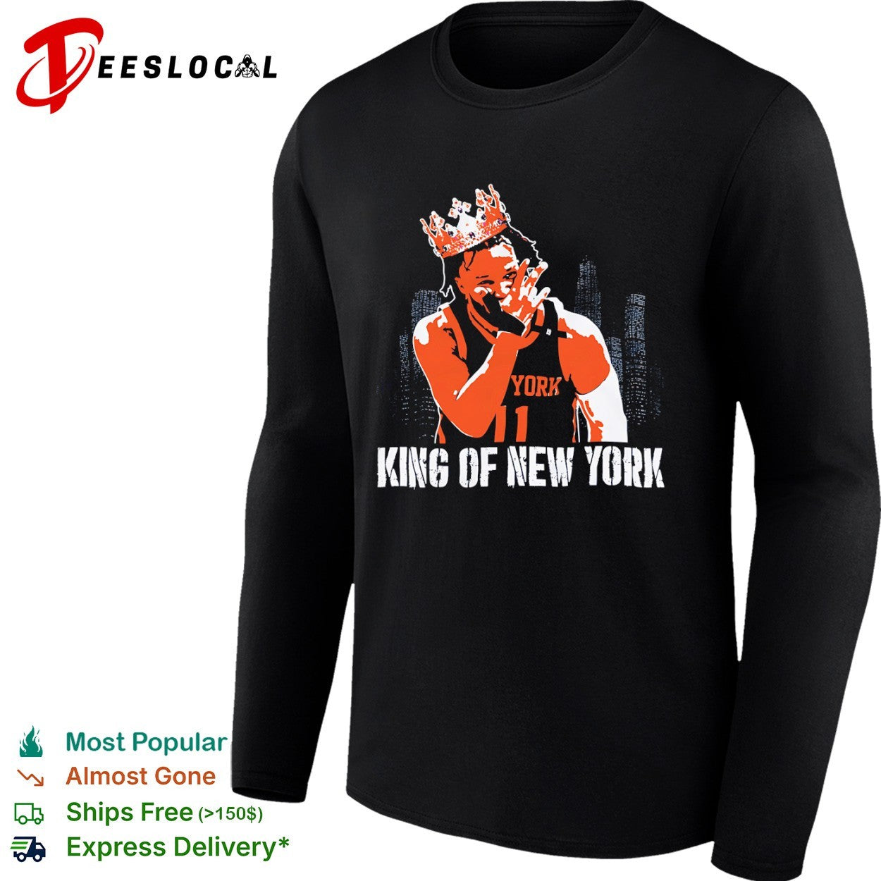 Jalen Brunson New York Knicks NBA King of New York shirt