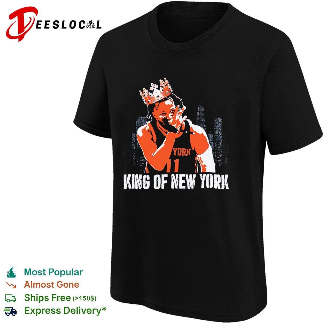 Jalen Brunson New York Knicks NBA King of New York shirt