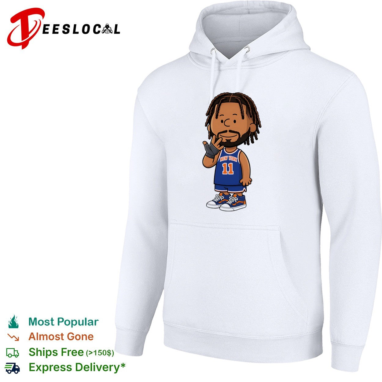 Jalen Brunson New York Knicks NBA Peanuts Cartoon Shirt