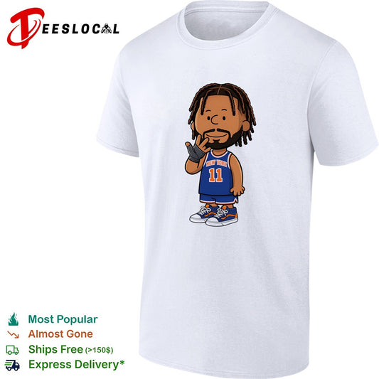 Jalen Brunson New York Knicks NBA Peanuts Cartoon Shirt