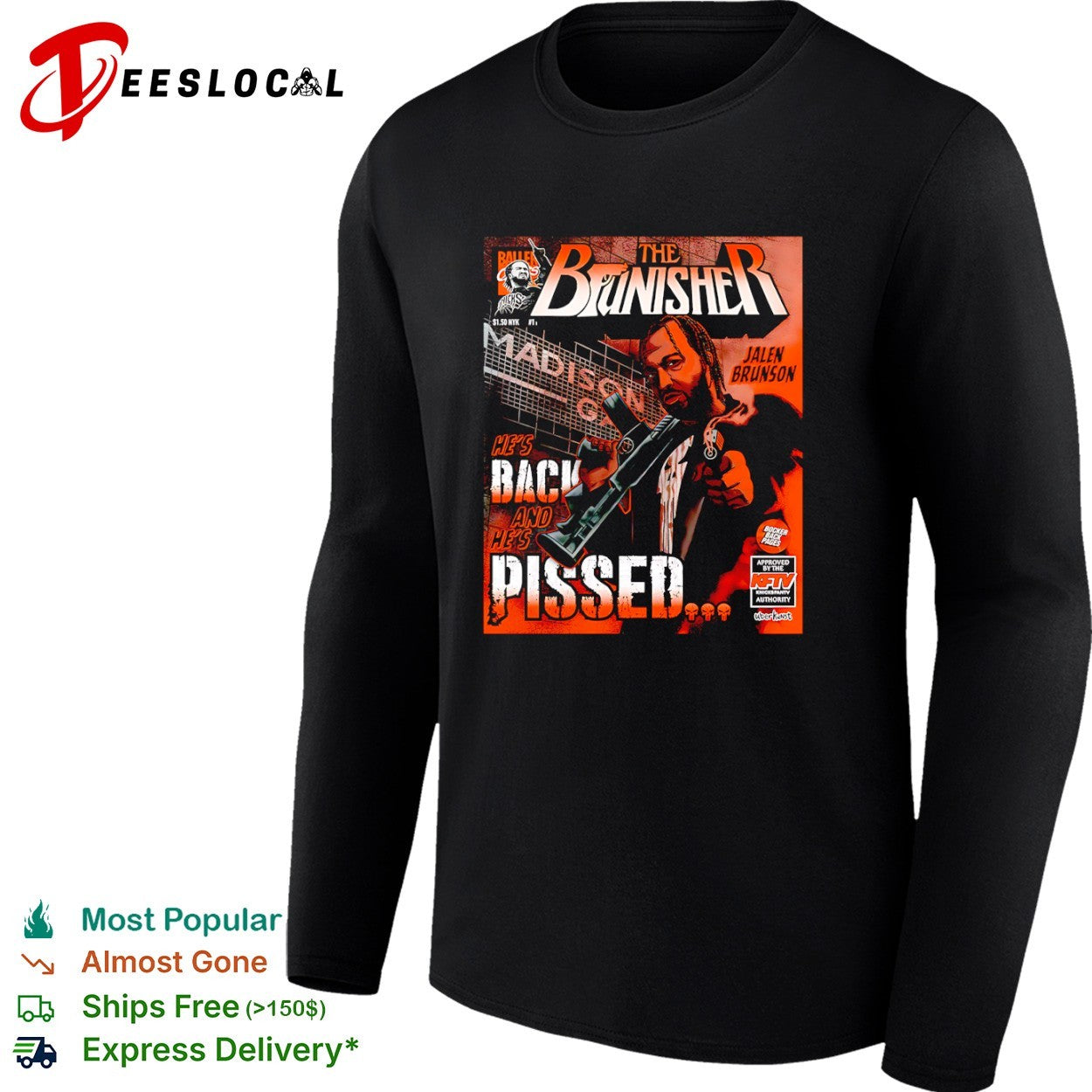 Jalen Brunson New York Knicks NBA The Brunisher he is back and he is pissed shirt