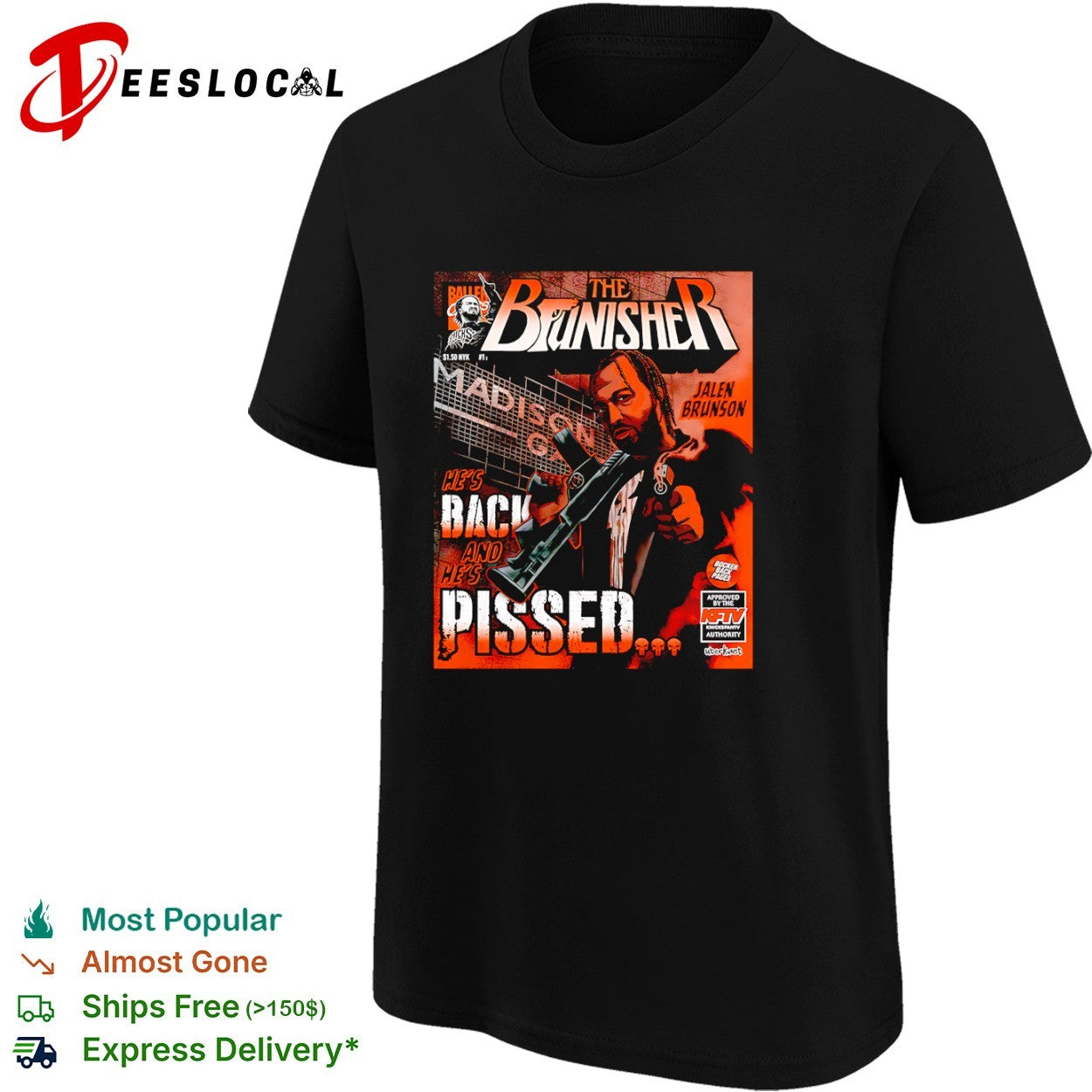 Jalen Brunson New York Knicks NBA The Brunisher he is back and he is pissed shirt