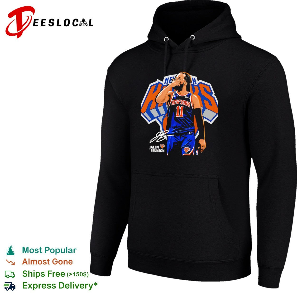 Jalen Brunson New York Knicks NBA logo signatures shirt