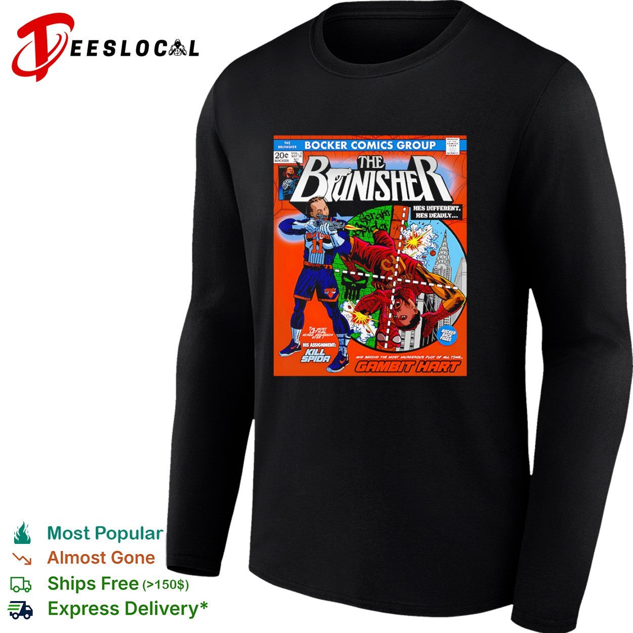 Jalen Brunson New York Knicks The Brunisher Donovon Mitchell Spida Marvel shirt