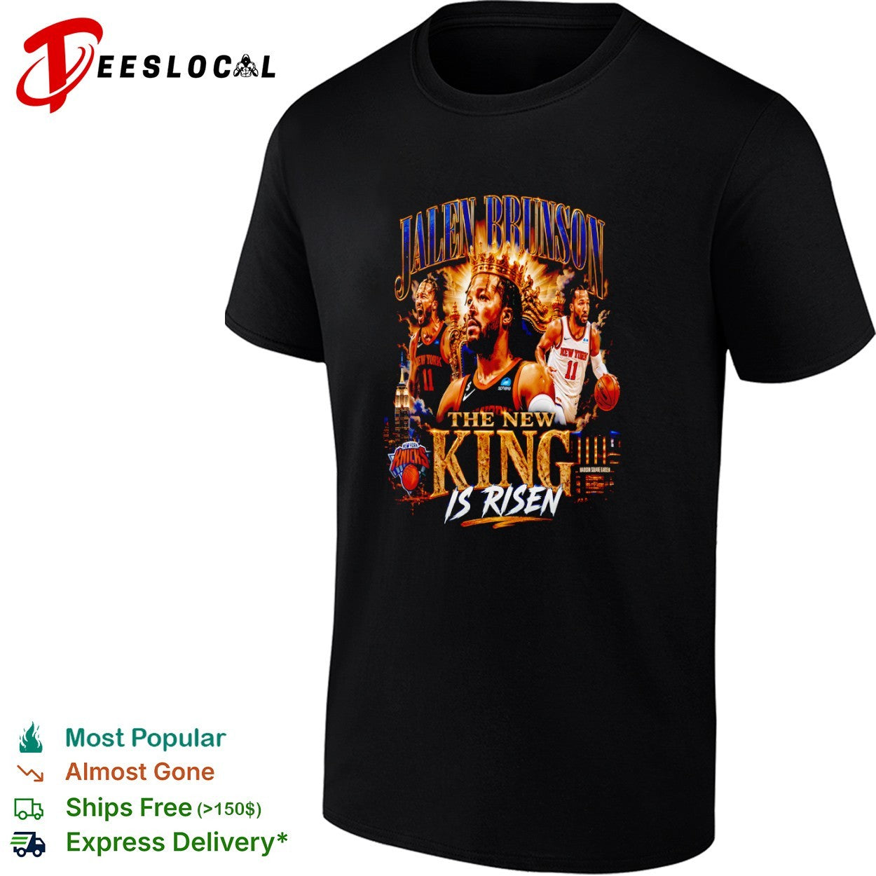 Jalen Brunson New York Knicks The New King is Risen Basketball shirt