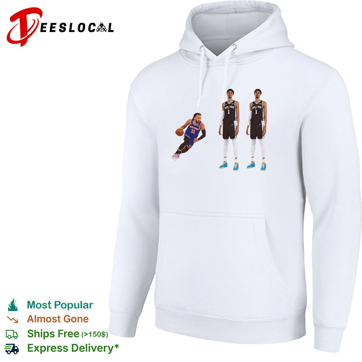 Jalen Brunson New York Knicks Victor Wembanyama San Antonio Spurs NBA shirt