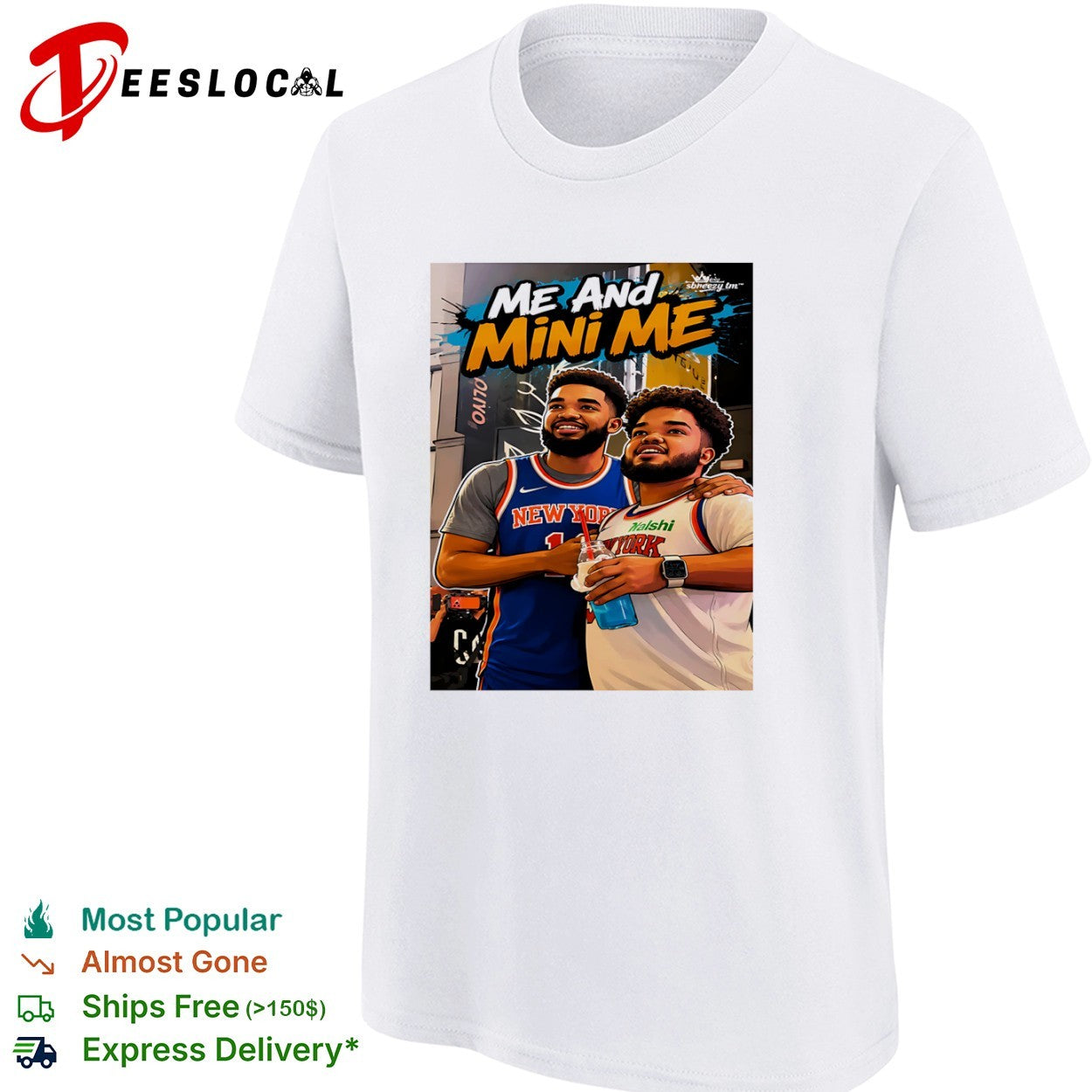 Jalen Brunson New York Knicks me and mini me shirt