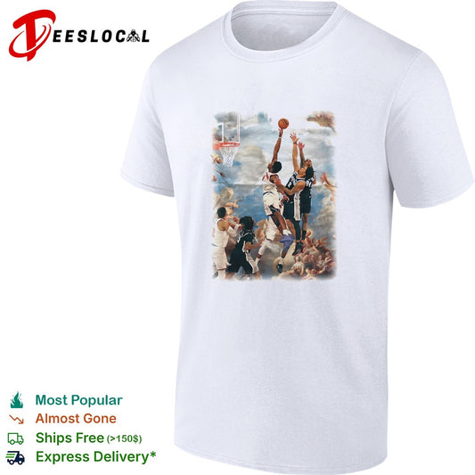 Jalen Brunson New York Knicks vs Devin Vassell Jeremy Sochan San Antonio Spurs vintage shirt