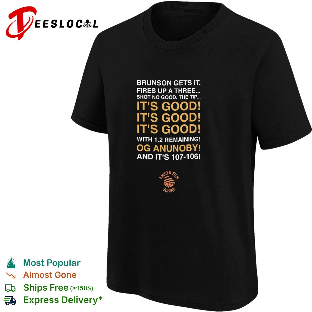Jalen Brunson OG Anunoby New York Knicks NBA It Is Good With 1 2 Remaining shirt